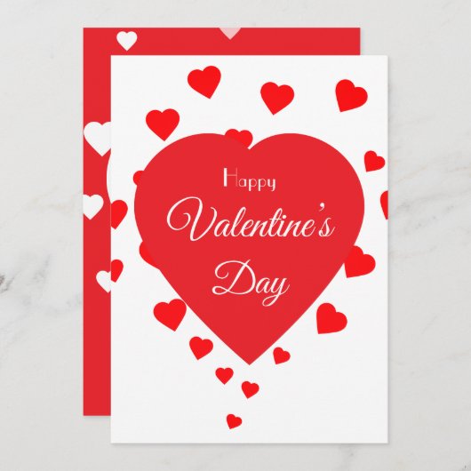 Valentine's シーズンカード (正面/裏面)