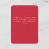 VALENTINES ～ビジネスカード 名刺 (裏面)