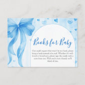 Valentines Baby Shower Books for Baby エンクロージャーカード (正面)