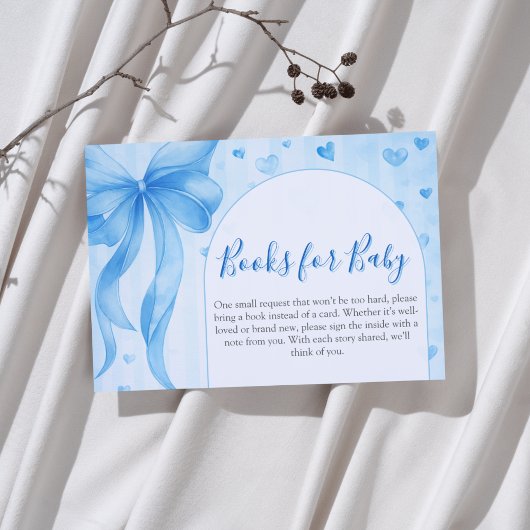 Valentines Baby Shower Books for Baby エンクロージャーカード