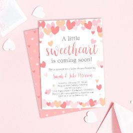 Valentine's Baby Shower Invitation 招待状