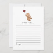 Valentines Bear Time Capsuleノートカード シーズンカード (正面)