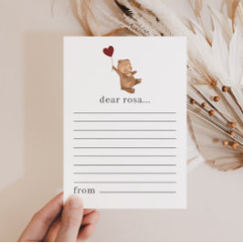 Valentines Bear Time Capsuleノートカード シーズンカード