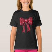 Valentines bow,  hearts bow  tシャツ (正面)