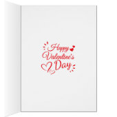 Valentine's Card Bear Be My Valentine (内側 (右))