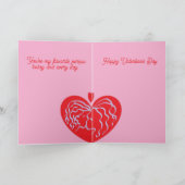 Valentine's Cards : Heart beats for You . シーズンカード (内部)
