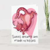 Valentines Cat Card カード (正面)