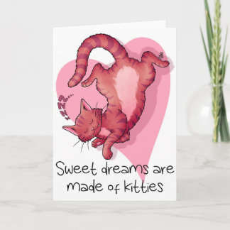 Valentines Cat Card カード