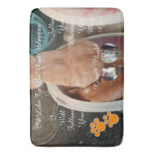 Valentine's Cat Pawprint Humor Cat Photo バスマット (正面縦)