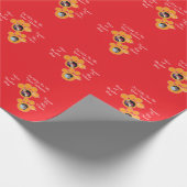 Valentine's Cat Pawprint Humor Cat Photo ラッピングペーパー (角)