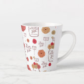 Valentine's Coffee Mug: Hearts and Love in Every S カフェラテマグ (右)