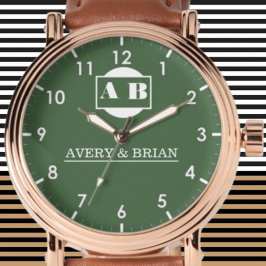 Valentines Couple names Men Women Lovers Wedding  腕時計