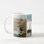 Valentines Couples Keepsake Photo Collage コーヒーマグカップ (左)