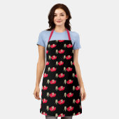Valentine's Cupid w/Hearts All-Over Print Apron エプロン (着用した状態)