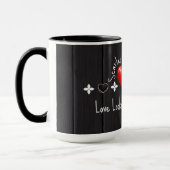 Valentines Custom Name Mugs and Quotes coffee mugs マグカップ (左)