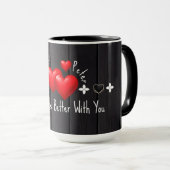 Valentines Custom Name Mugs and Quotes coffee mugs マグカップ (正面右)