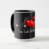 Valentines Custom Name Mugs and Quotes coffee mugs マグカップ (正面左)