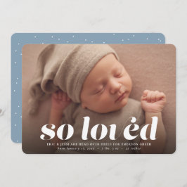 Valentine's Dayの写真ブルー誕生 案内状