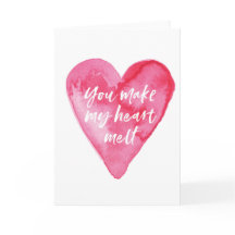 Valentines Dayカード、あなたは私のハートメルトを作る