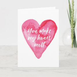 Valentines Dayカード、あなたは私のハートメルトを作る シーズンカード