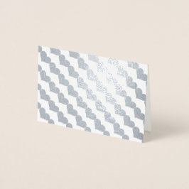 Valentines Dayハート模様の銀箔 箔カード