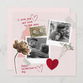 Valentines Dayモダン Couleのパーソナライズされた写真 (正面/裏面)