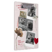 Valentines Dayモダン Couleのパーソナライズされた写真 クリップボード (右)