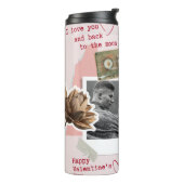 Valentines Dayモダン Couleのパーソナライズされた写真 タンブラー (回転左)