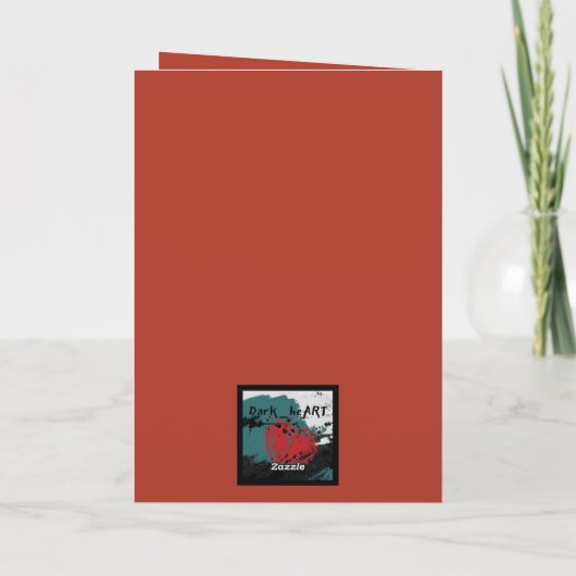 Valentines Day完全にカスタマイズ可能で可愛いハート カード (裏面)