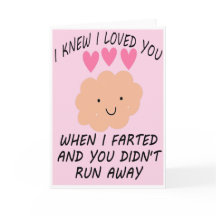 Valentines Day おもしろい Cards I Love You Fart Umous