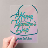 Valentine's Day  アクリル招待状 (インサイチュ (ポータブル))