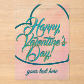 Valentine's Day アクリル招待状 (正面)