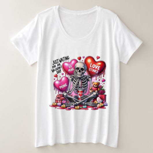 Valentine's Day プラスサイズTシャツ (デザイン正面)