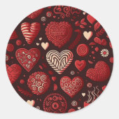 Valentines Day  ラウンドシール (正面)