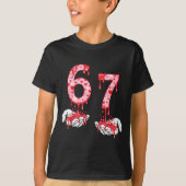 Valentines Day 67 Meme Six Seven 6 7 Valentine Hea Tシャツ (正面)