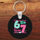 Valentine's Day 6 7 Six Seven Preppy Hearts Couple キーホルダー (正面)