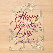 Valentine's Day Acrylic Invitations アクリル招待状 (正面)