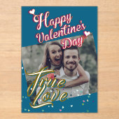 Valentine's Day  Acrylic Invitations アクリル招待状 (正面)