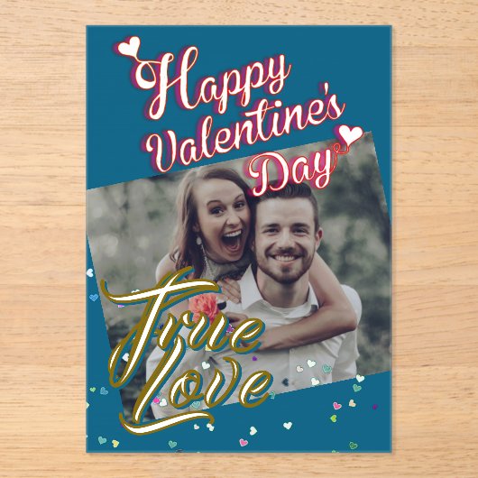 Valentine's Day  Acrylic Invitations アクリル招待状 (正面)