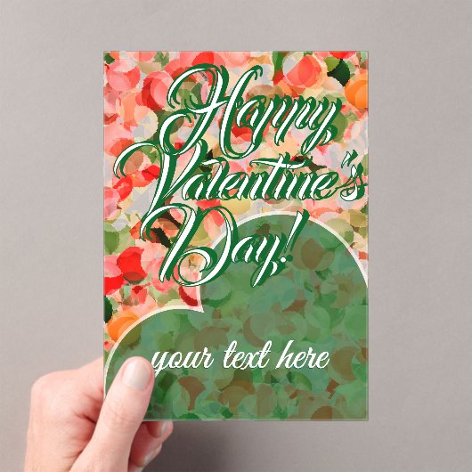 Valentine's Day  Acrylic Invitations アクリル招待状 (インサイチュ (ポータブル))