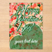 Valentine's Day  Acrylic Invitations アクリル招待状 (正面)