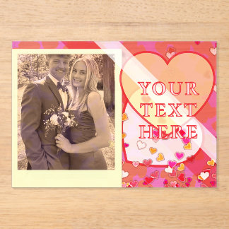 Valentine's Day  Acrylic Invitations アクリル招待状