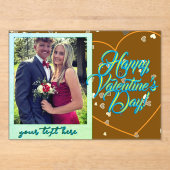 Valentine's Day  Acrylic Invitations アクリル招待状 (正面)