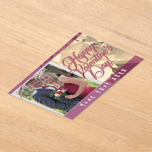 Valentine's Day  Acrylic Invitations アクリル招待状 (レイダウン)