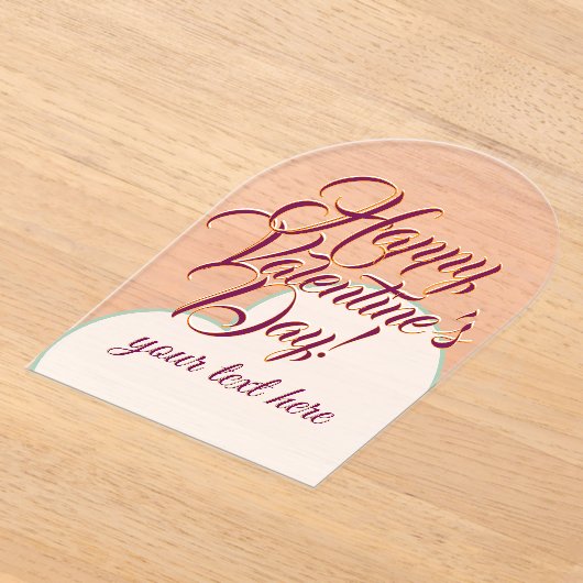 Valentine's Day Acrylic Invitations アクリル招待状 (レイダウン)