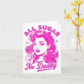 Valentine's Day All Sugar No Daddy Single Life Fun カード (黄色い花)