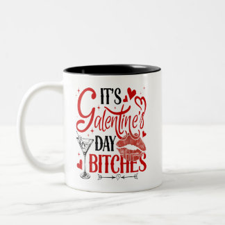 Valentines Day American Sign Love You Hand Sign He ツートーンマグカップ