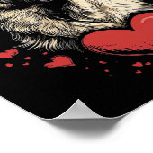 Valentine's Day Anatolian Shepherd Dog  ポスター (角)