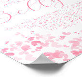 Valentine's Day Baby Shower How Big Is Her Belly? ポスター (角)