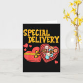 Valentines Day Baby Special Labor Delivery Nurse W カード (黄色い花)